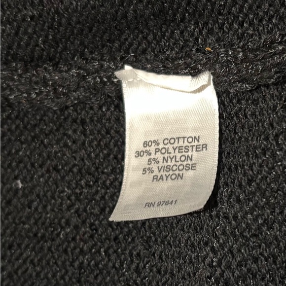 PLUS SIZE 1X open front SEQUIN sparkle cardigan J JILL black POCKETS NEW!!! - Picture 6 of 6